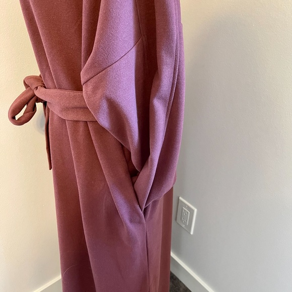 Prologue Long Wine coloured dress with Belt - Picture 4 of 10